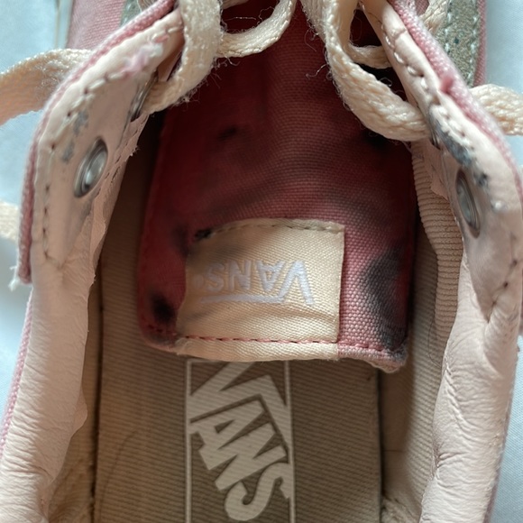 Girls Peach/Glitter Vans 🍑🪩 Good condition - Picture 8 of 8